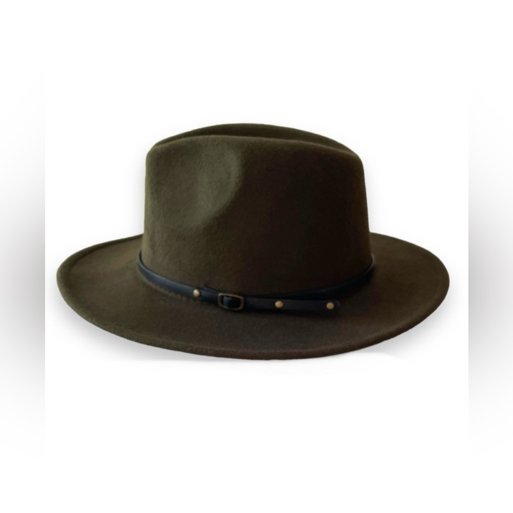 Olive Green Fedora Hat